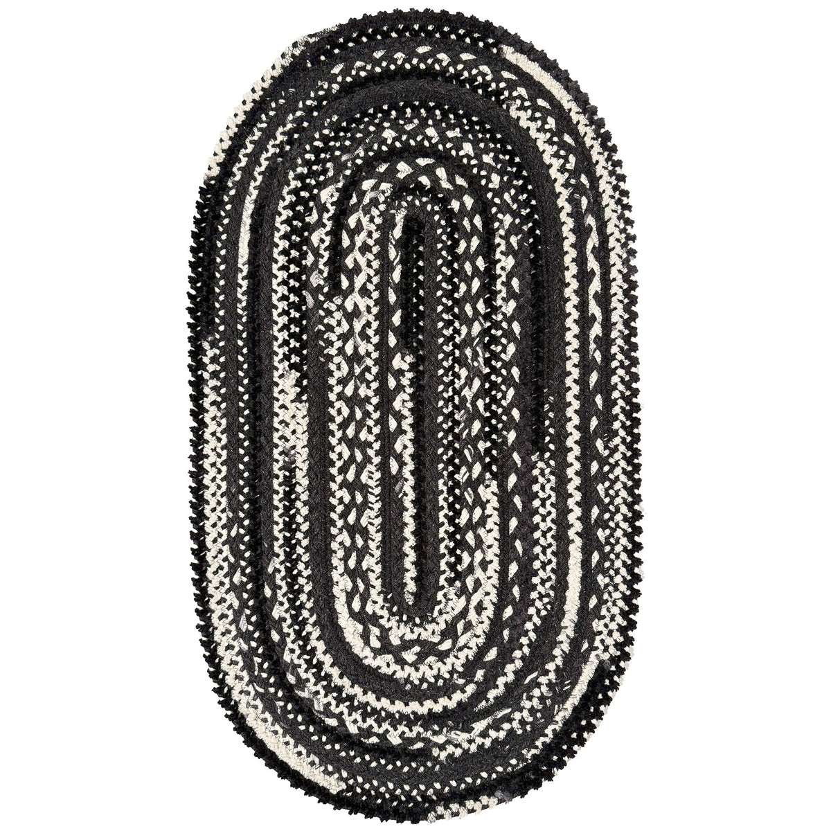Bayview Peppercorn Braided Rug Oval image