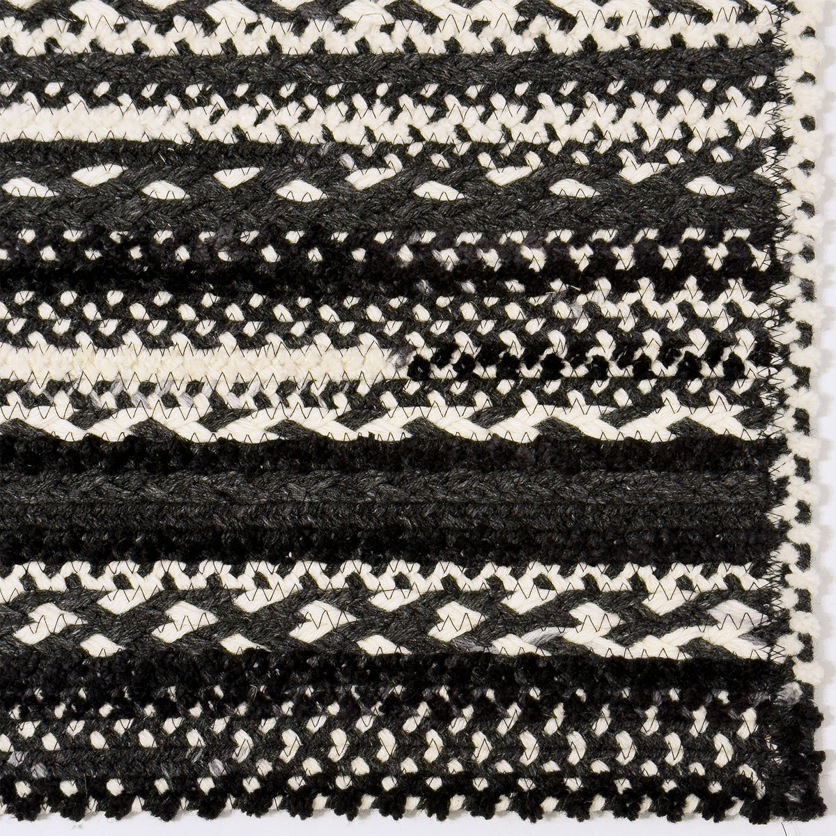 Bayview Peppercorn Braided Rug Cross Sewn Rectangle image