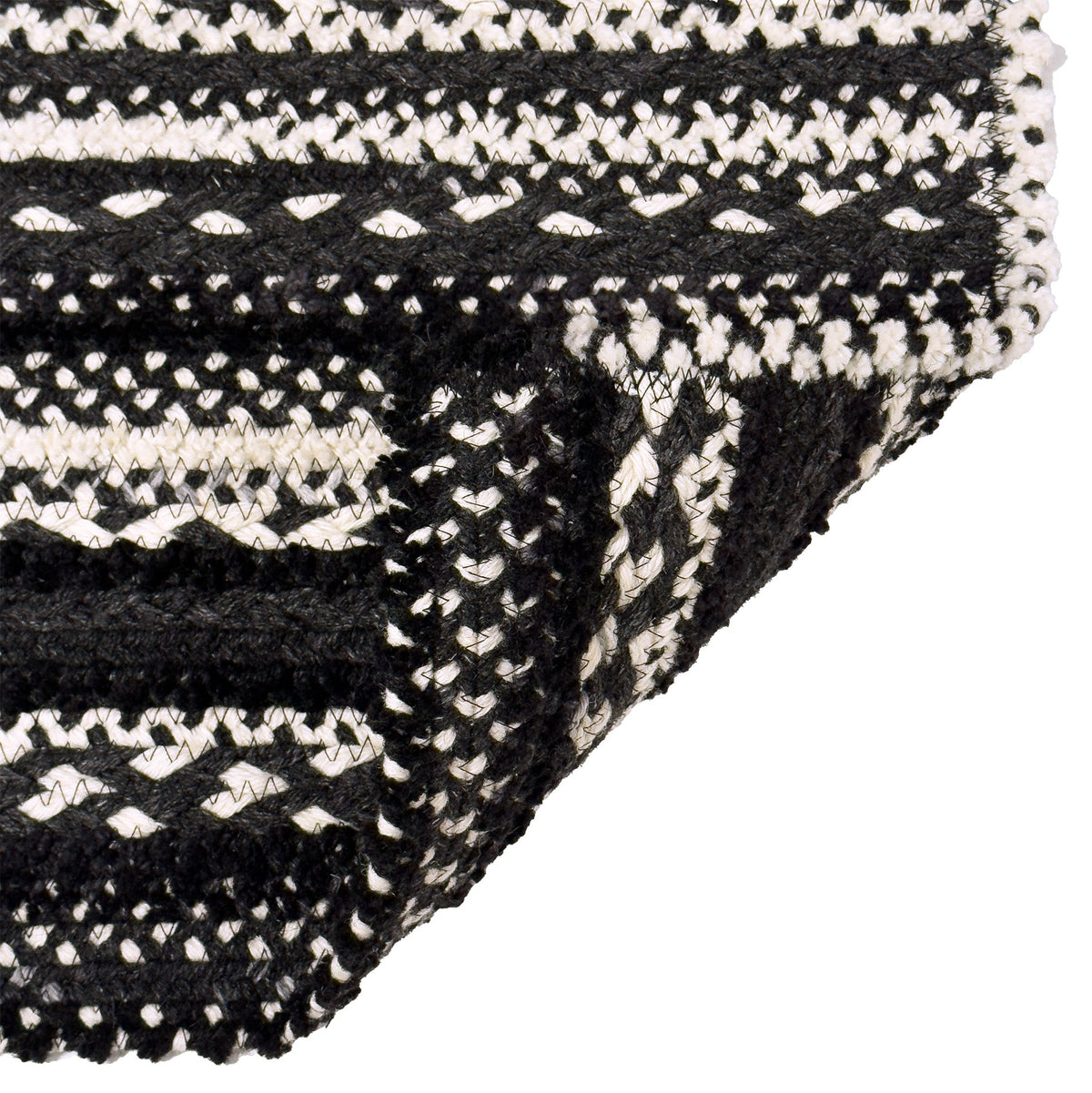 Bayview Peppercorn Braided Rug Cross Sewn Rectangle image