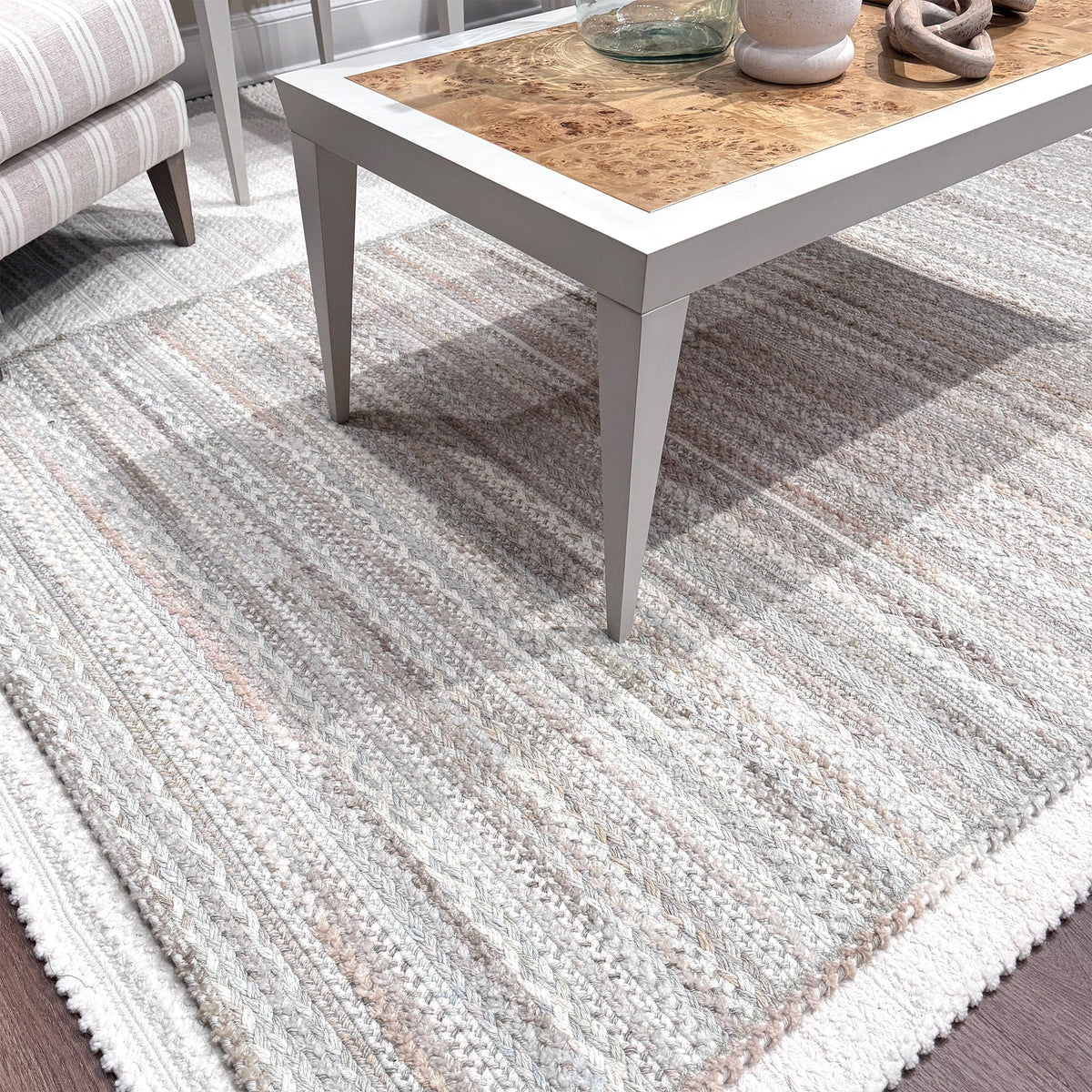 Bayview Linen Braided Rug Cross Sewn Rectangle image