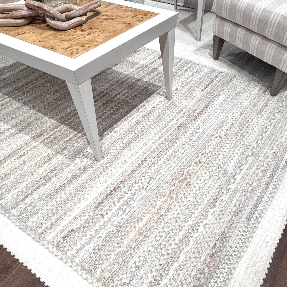 Bayview Linen Braided Rug Cross Sewn Rectangle image