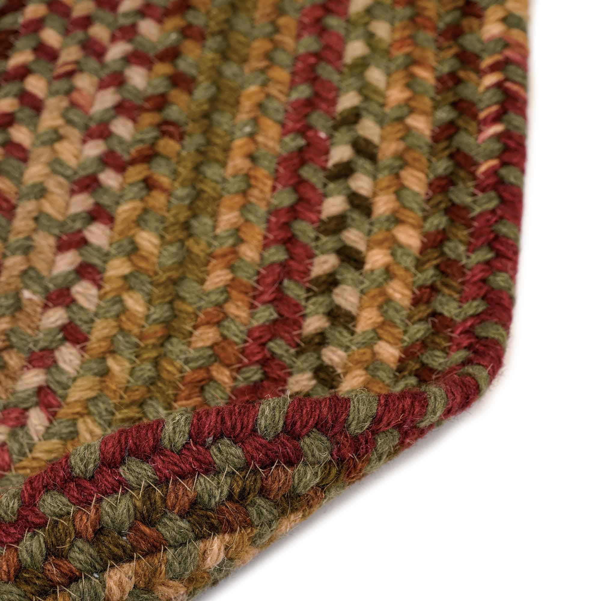 Homecoming Evergreen Braided Rug Round image