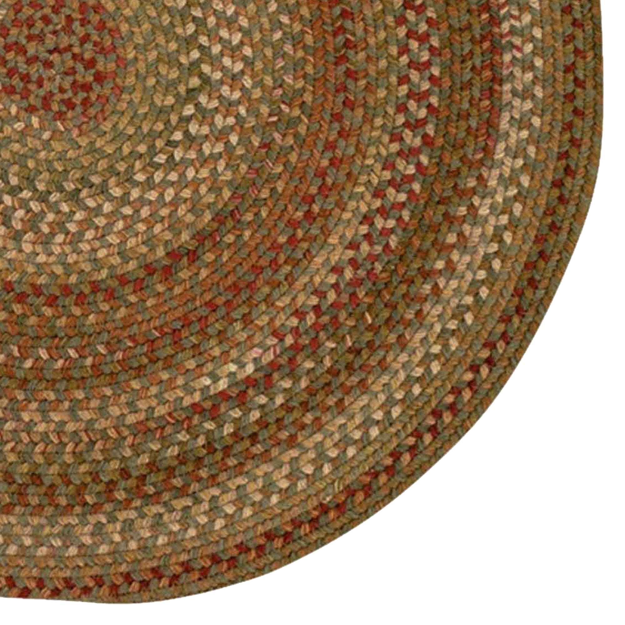 Homecoming Evergreen Braided Rug Round image