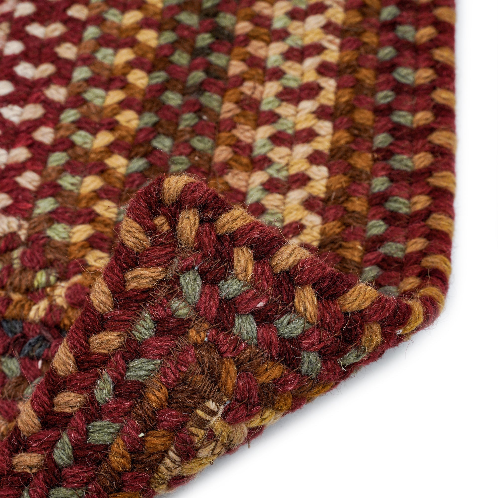 Gramercy Cinnabar Braided Rug Vertical Stripe Rectangle image