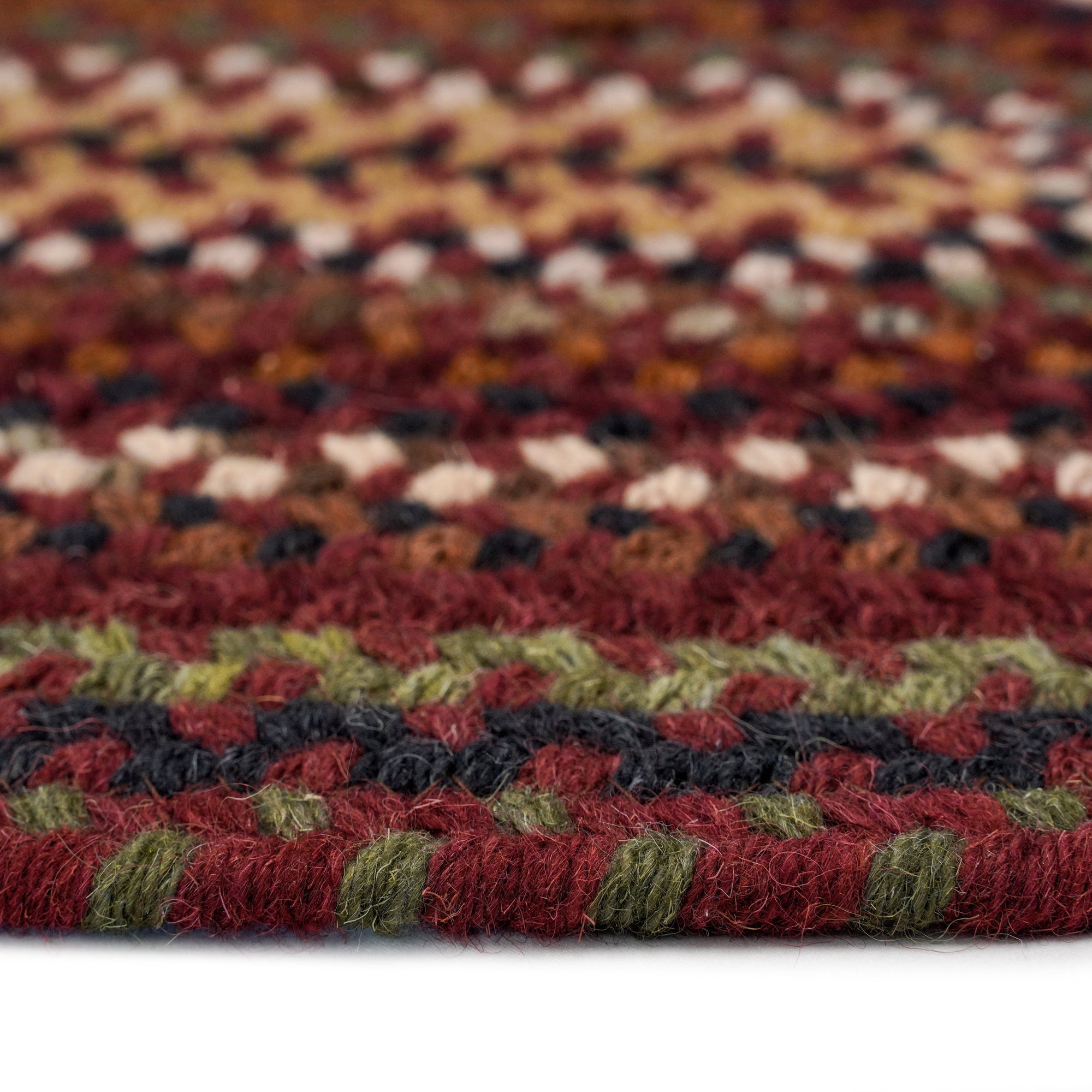 Gramercy Cinnabar Braided Rug Oval image