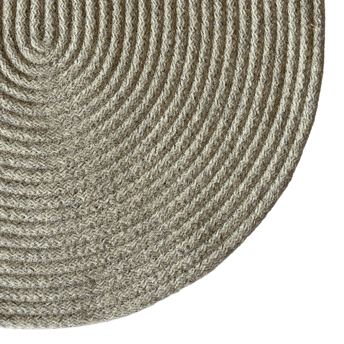 Westerly Lt. Grey Braided Rug Oval image