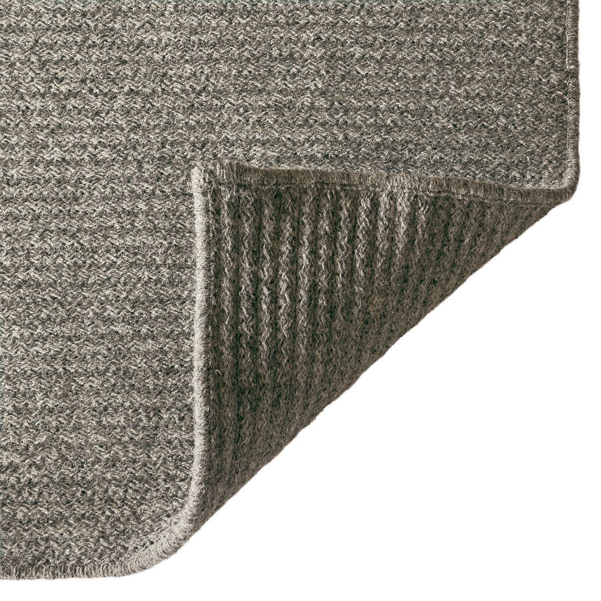 Westerly Dk. Grey Braided Rug Cross Sewn Rectangle image