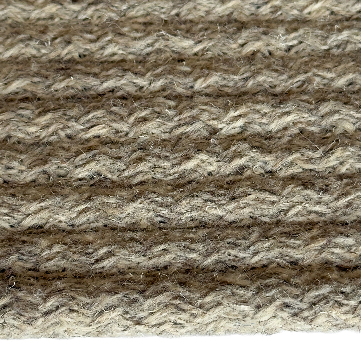 Westerly Lt. Beige Braided Rug Oval image