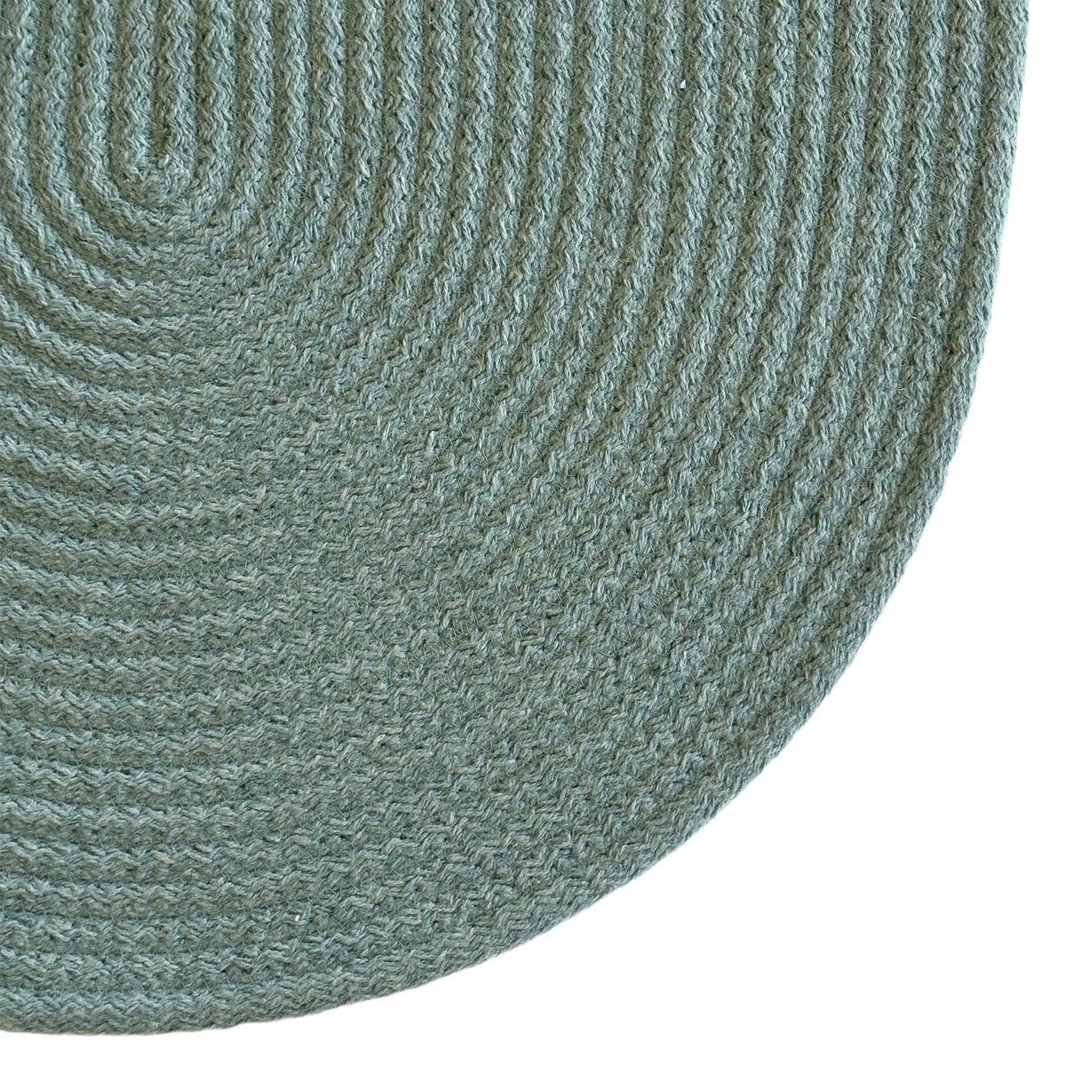 Chatham Teal Braided Rug Oval image