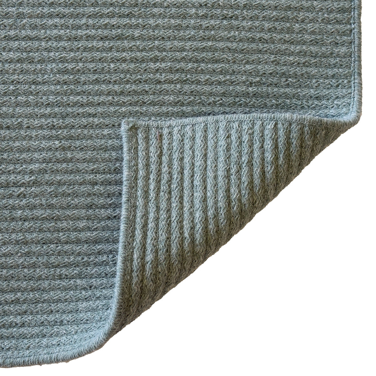 Chatham Teal Braided Rug Cross Sewn Rectangle image
