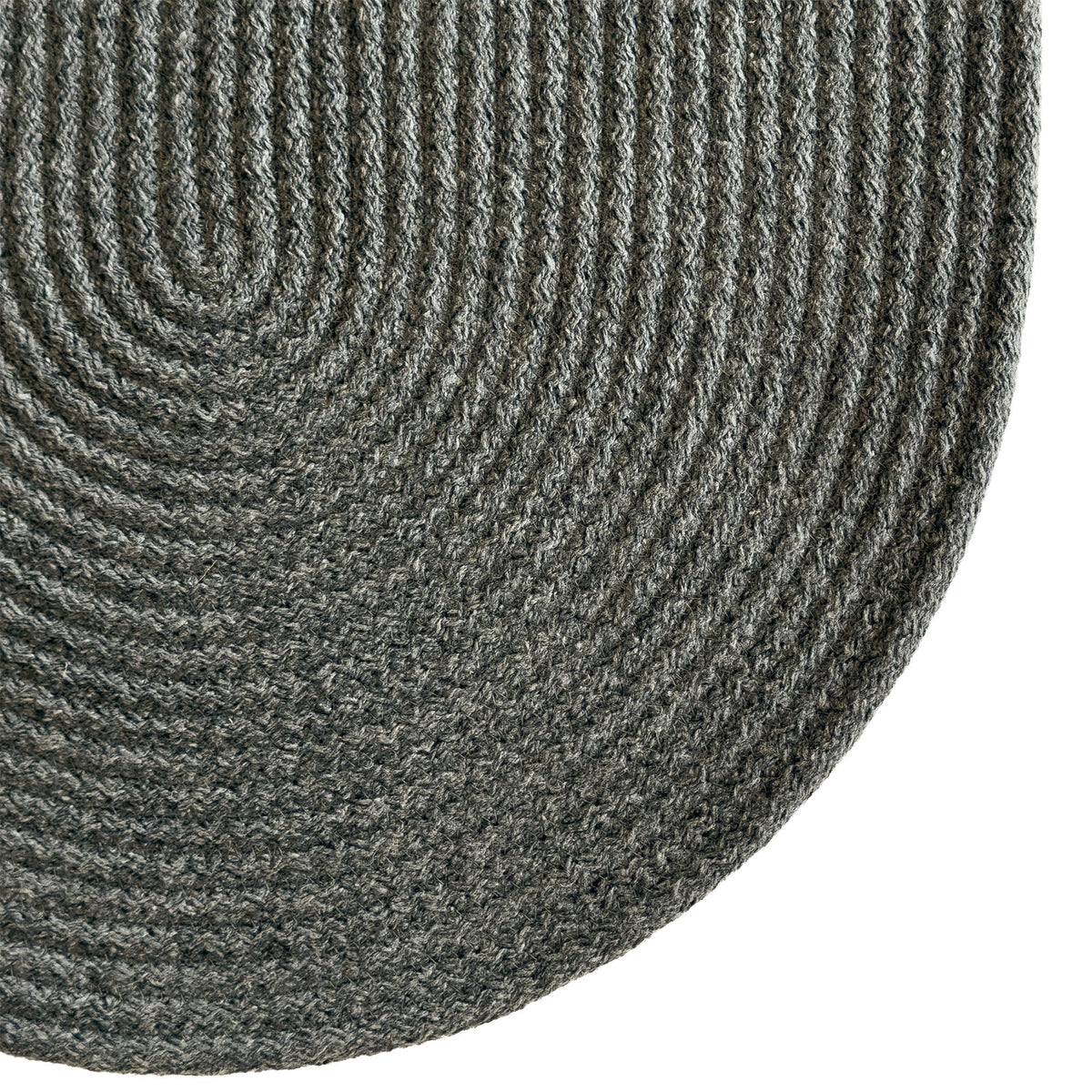 Chatham Slate Braided Rug Oval image