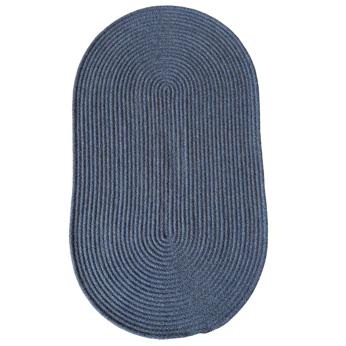 Chatham Federal Blue Braided Rug Oval image