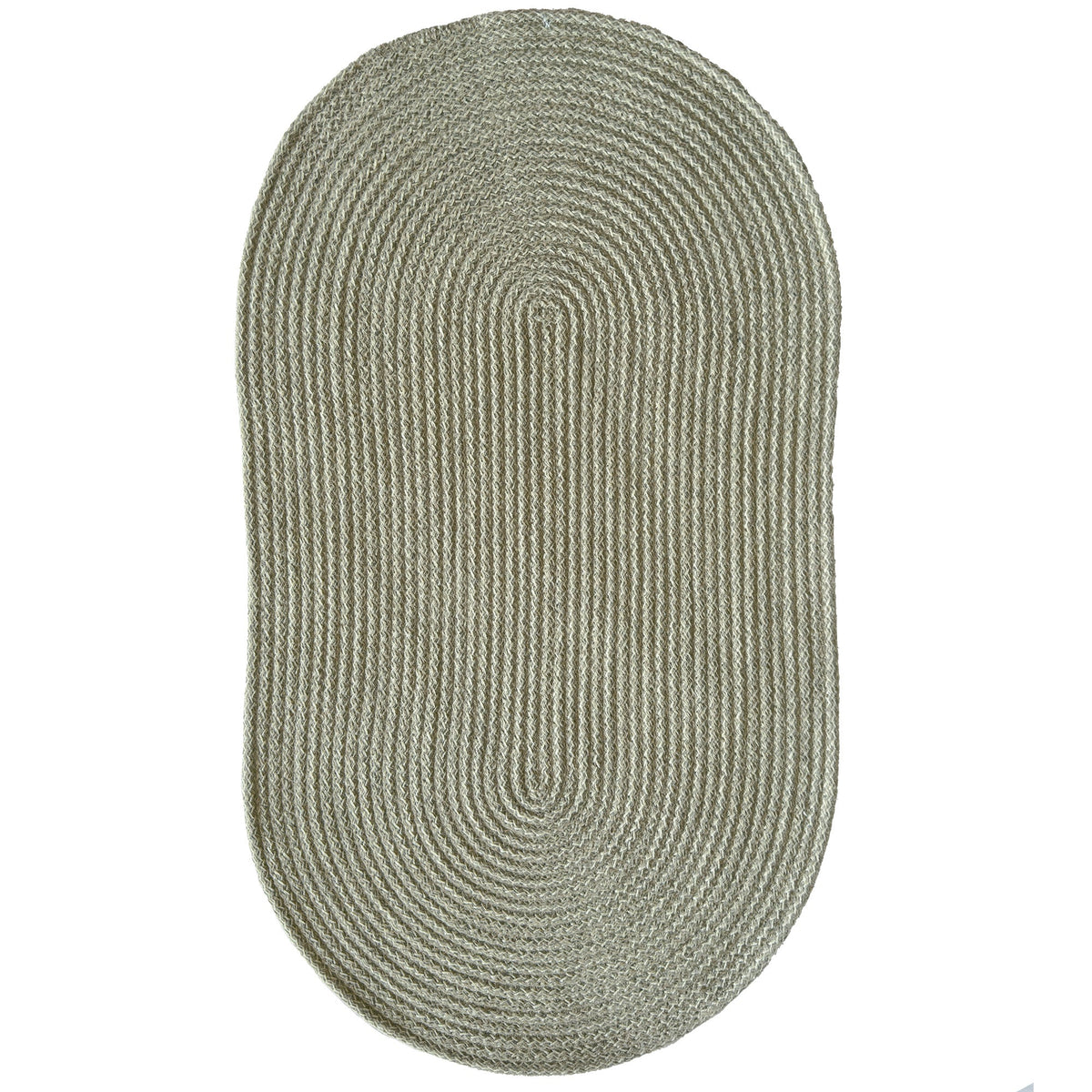 Litchfield Ecru Braided Rug Oval image