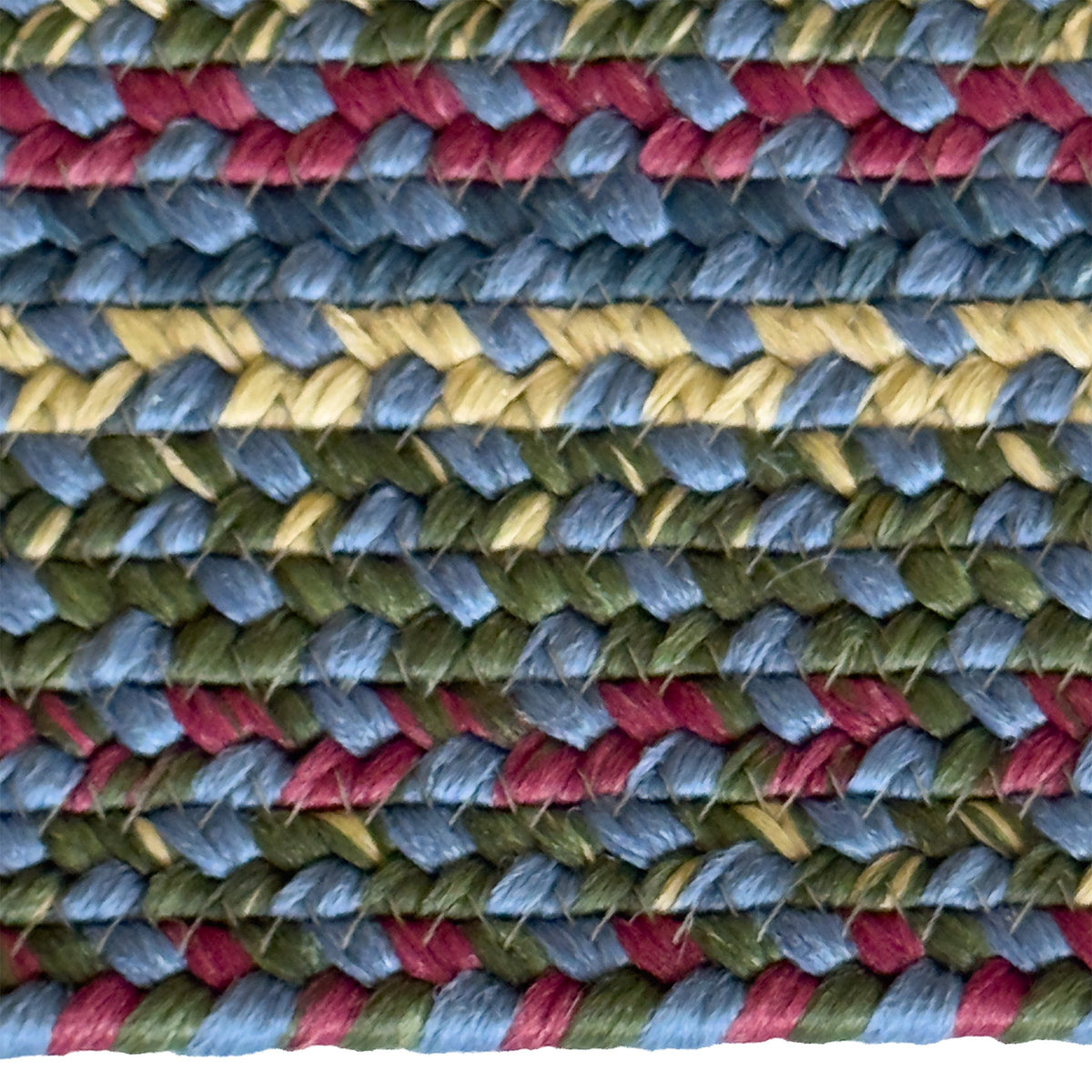 Beachwood Med. Blue Multi Braided Rug Concentric Rectangle image