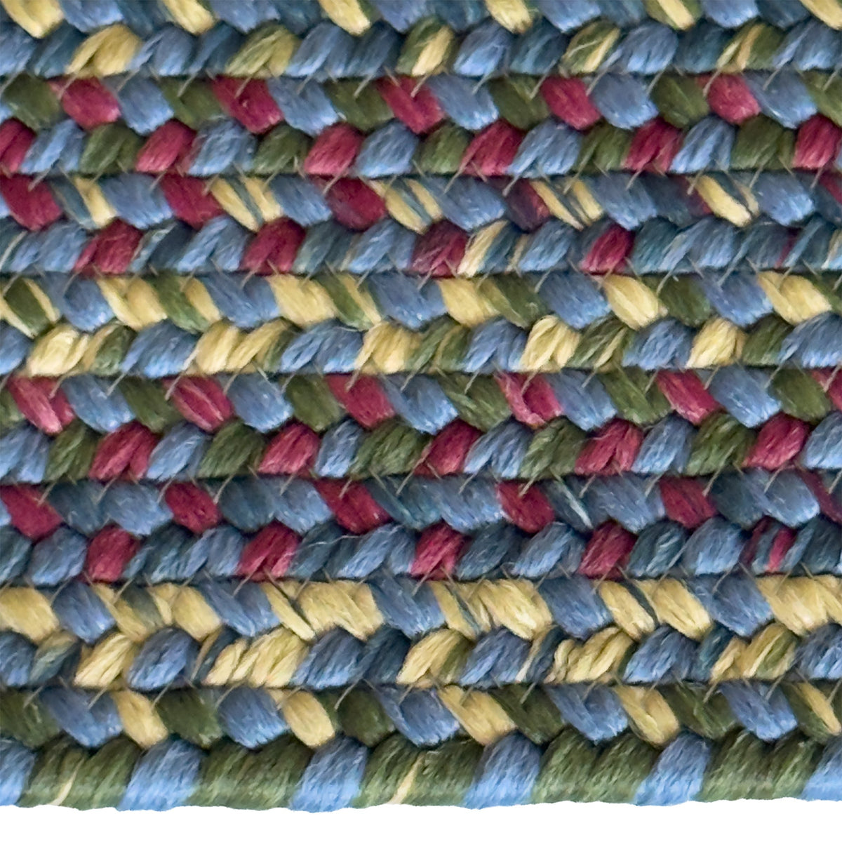 Beachwood Med. Blue Multi Braided Rug Oval image
