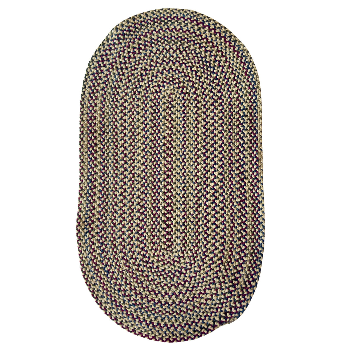 Beachwood Linen Multi Braided Rug Oval image