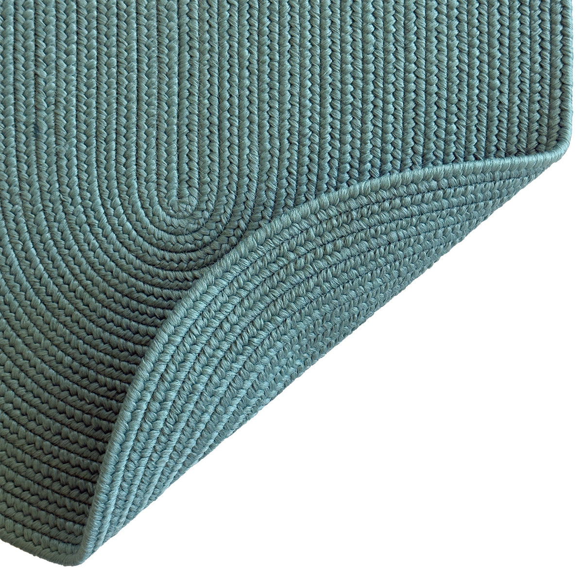 Shoreline Seafoam Braided Rug Oval image