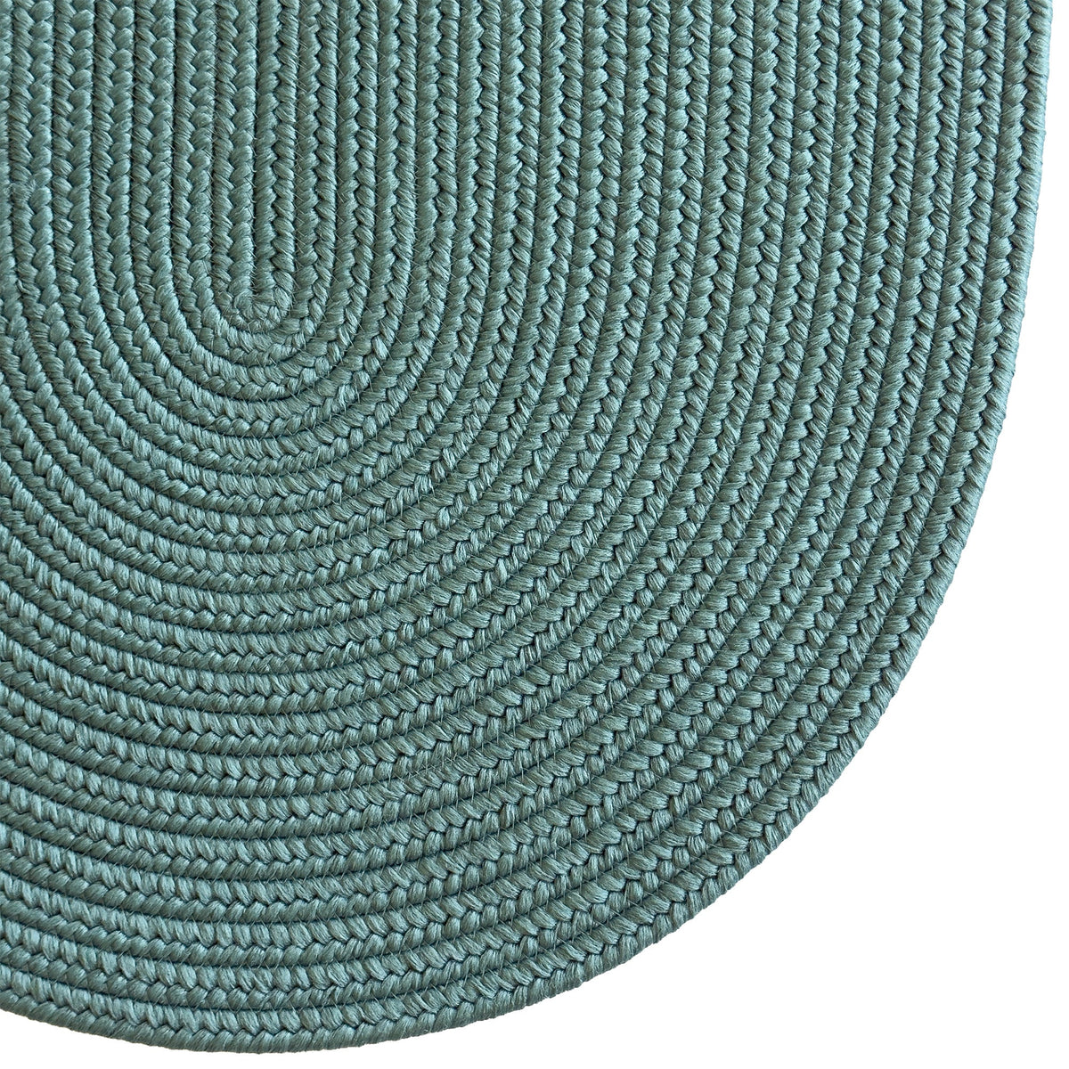 Shoreline Seafoam Braided Rug Oval image