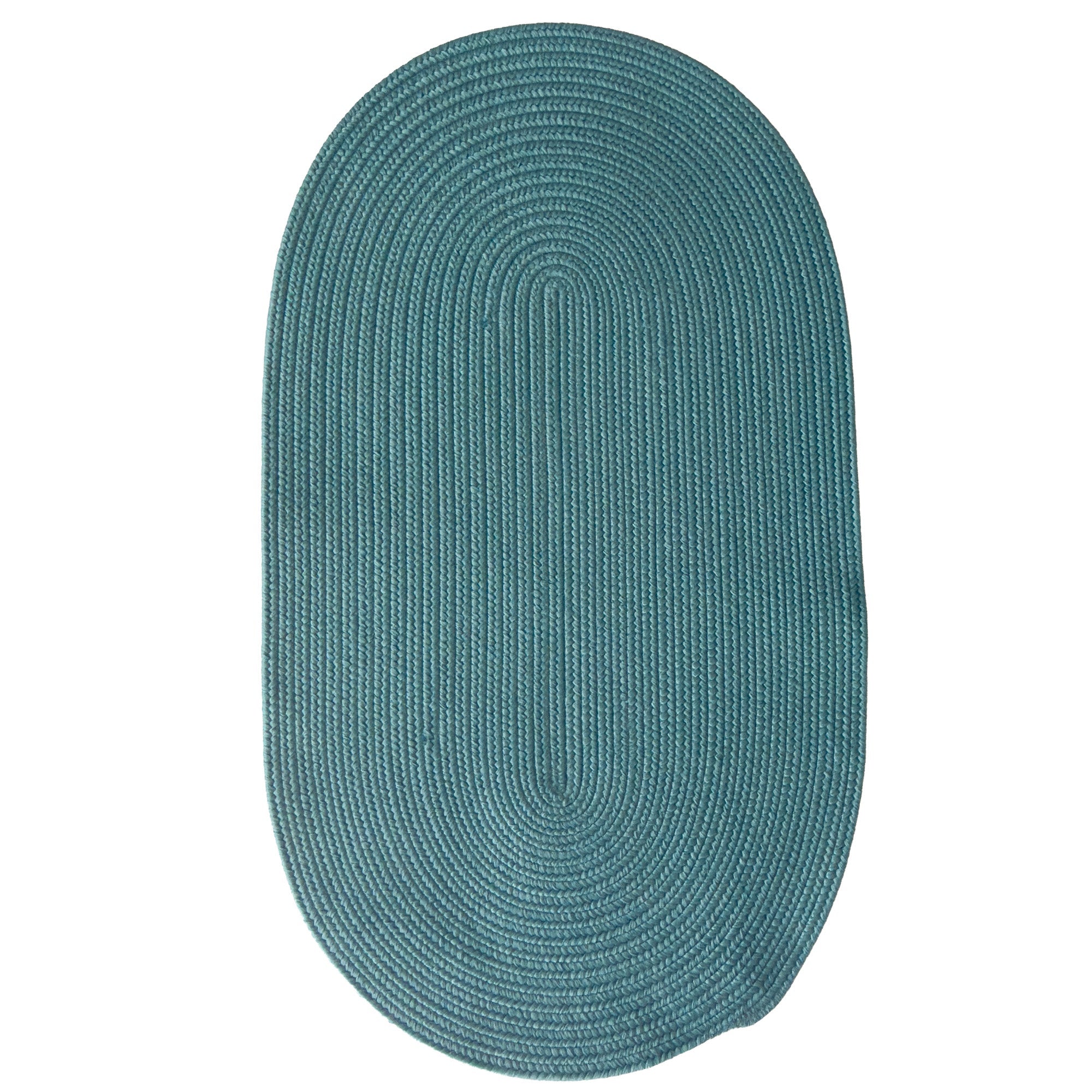 Shoreline Seafoam Braided Rug Oval image