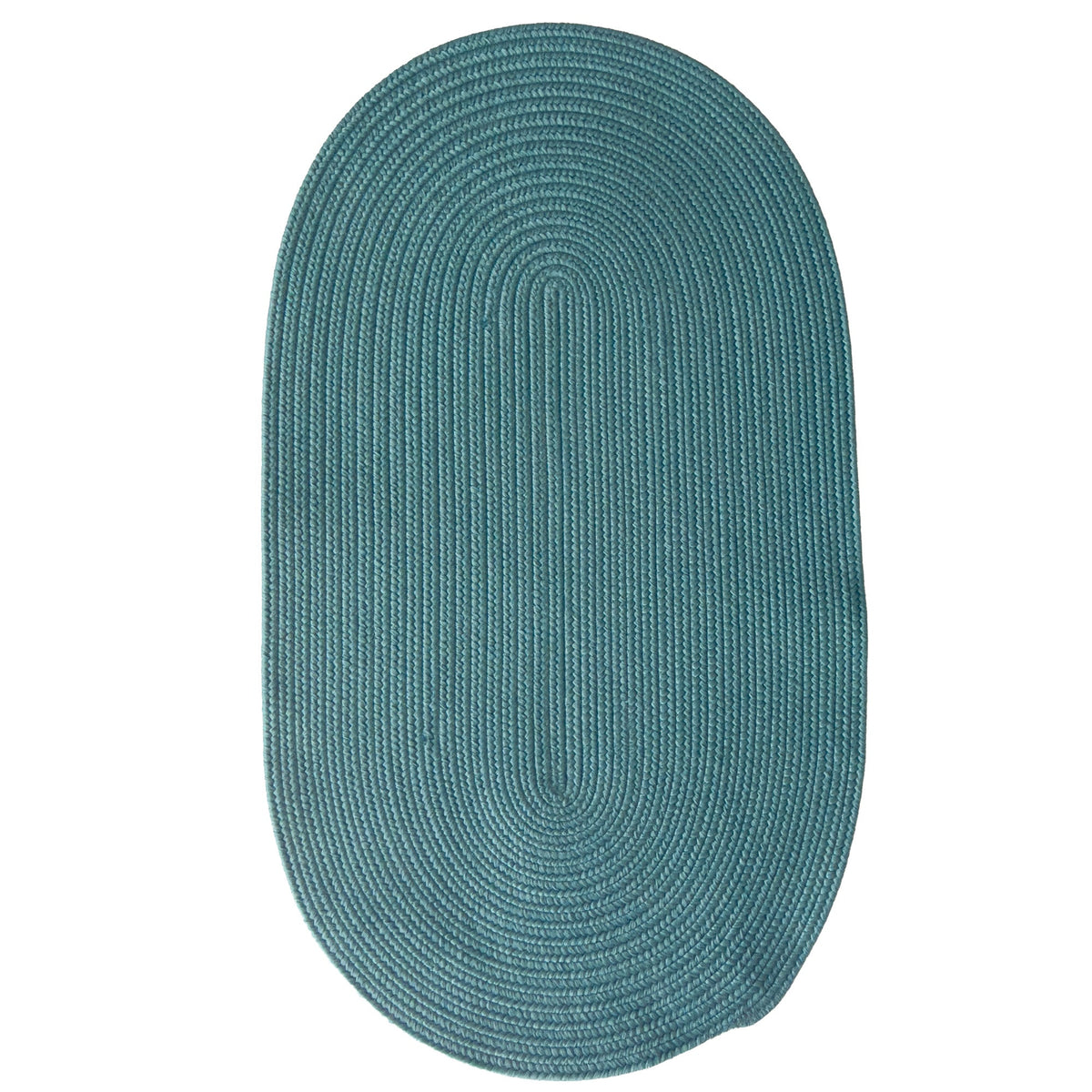 Shoreline Seafoam Braided Rug Oval image