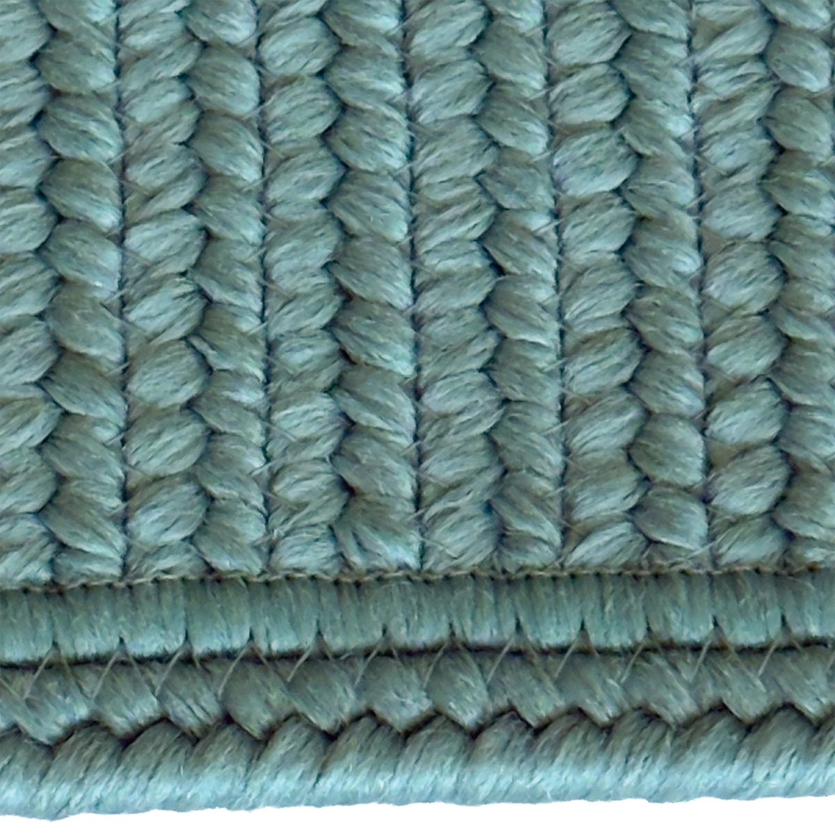 Shoreline Seafoam Braided Rug Cross Sewn Rectangle image