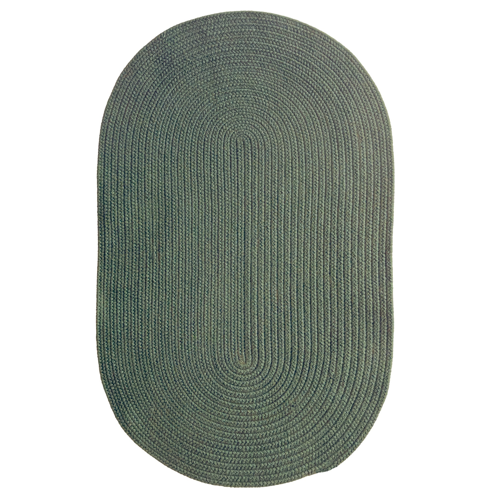 Shoreline Avocado Braided Rug Oval image