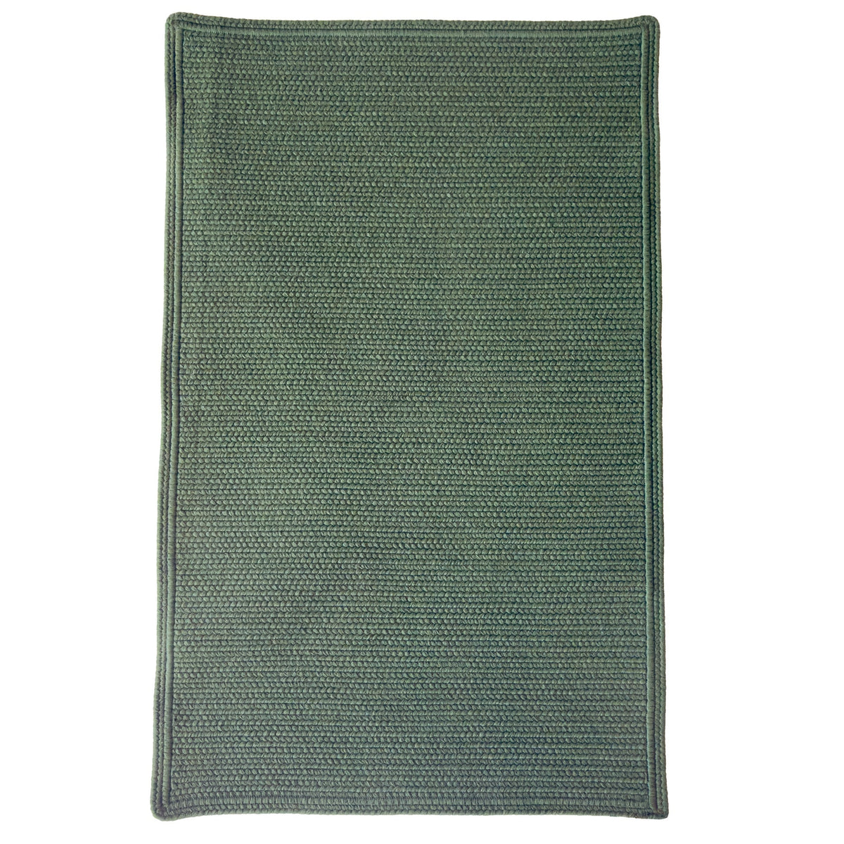 Shoreline Avocado Braided Rug Cross Sewn Rectangle image