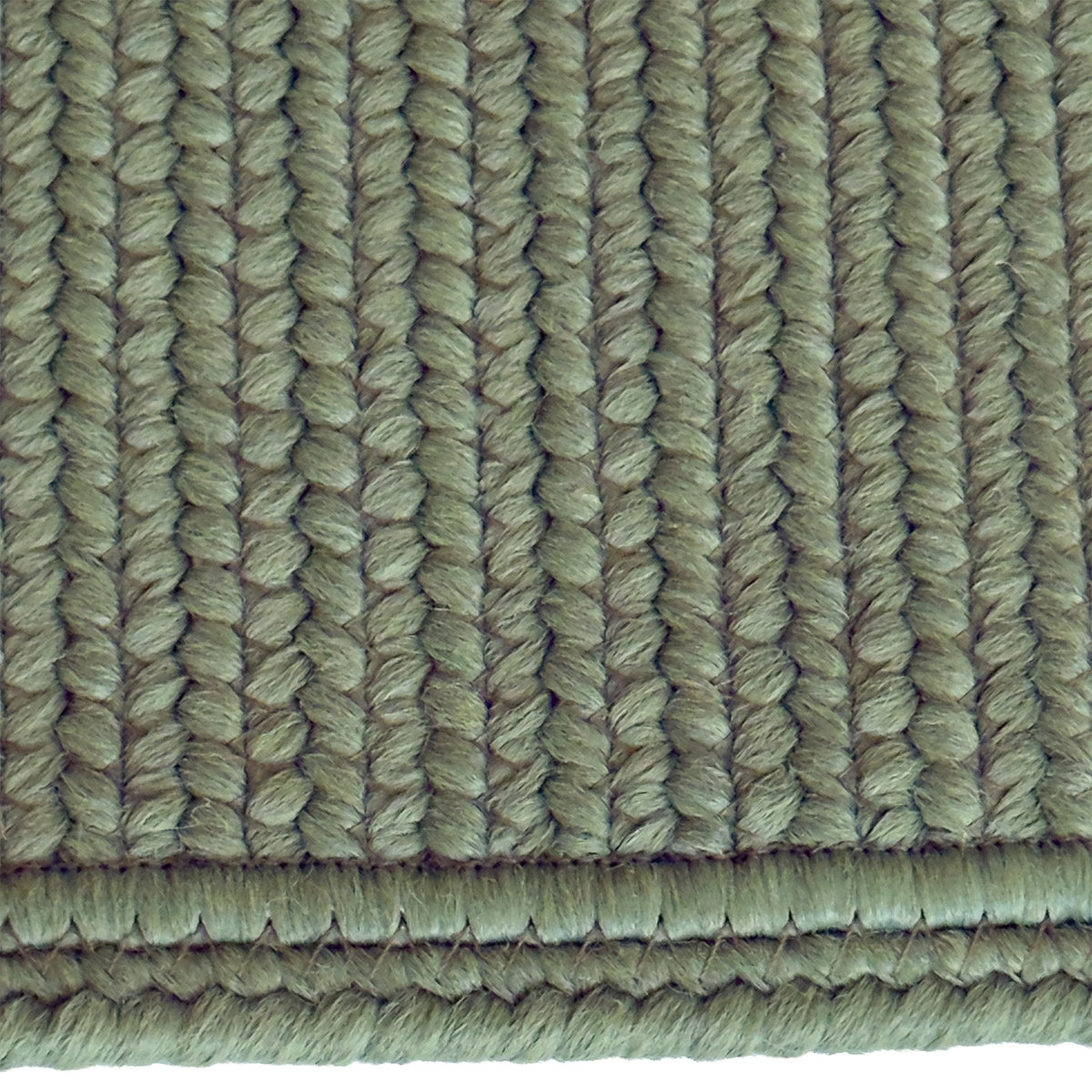 Shoreline Avocado Braided Rug Cross Sewn Rectangle image
