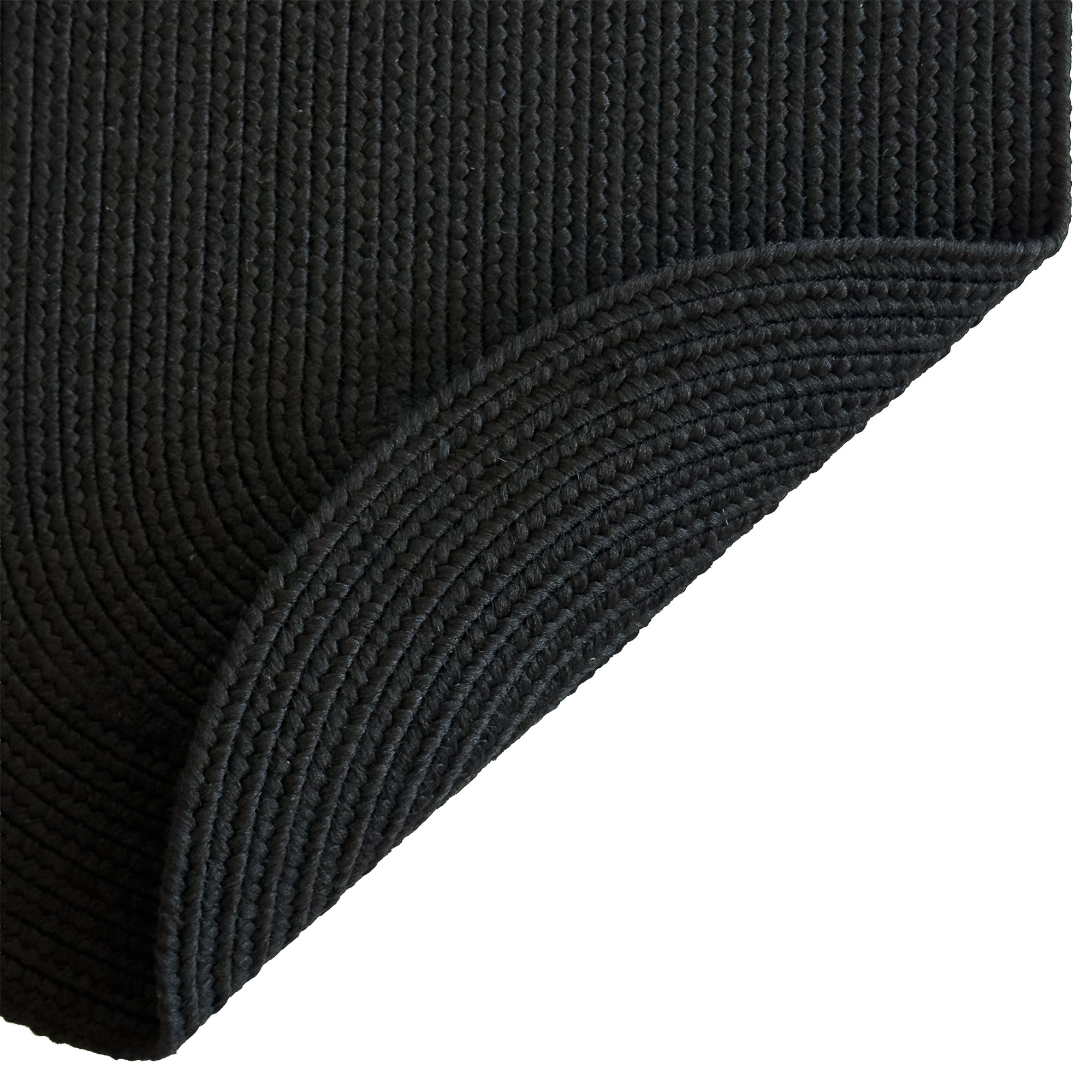 Shoreline Black Braided Rug Oval image