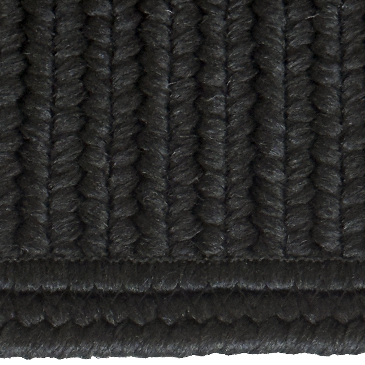 Shoreline Black Braided Rug Cross Sewn Rectangle image