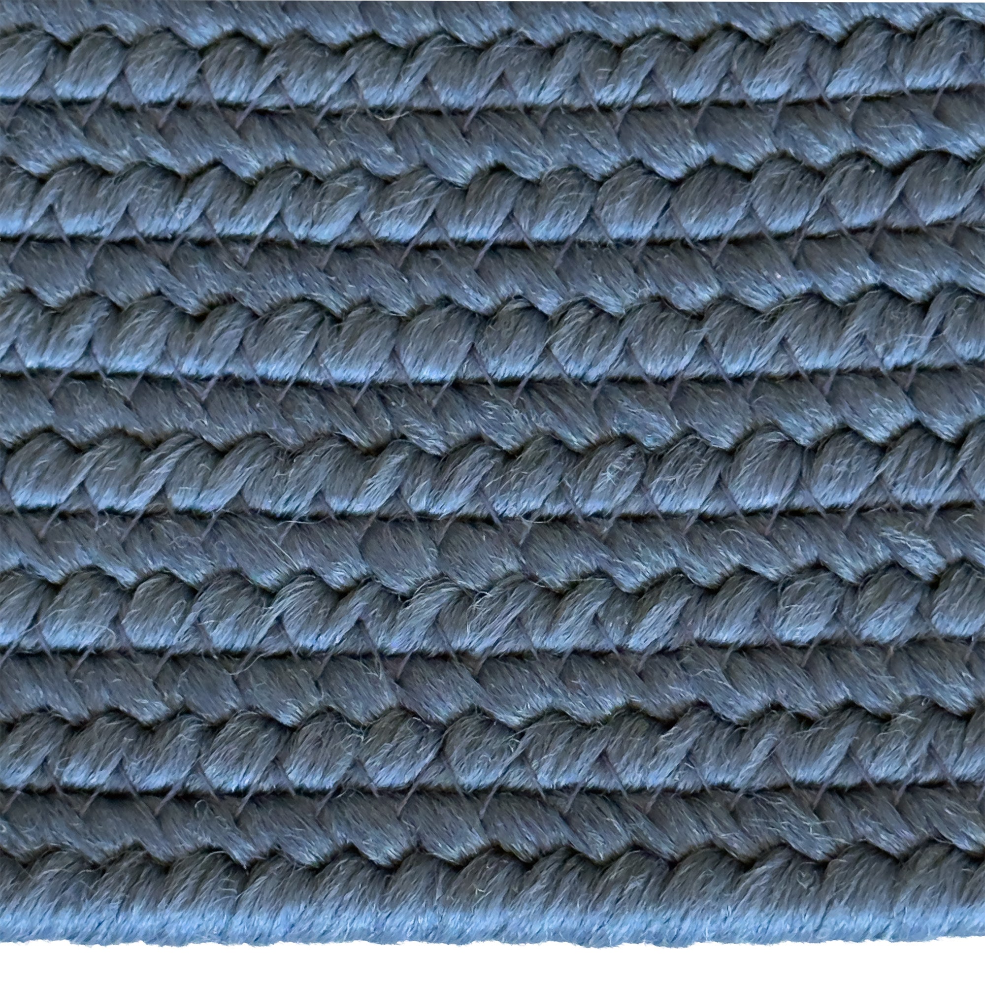 Shoreline Ocean Blue Braided Rug Oval image