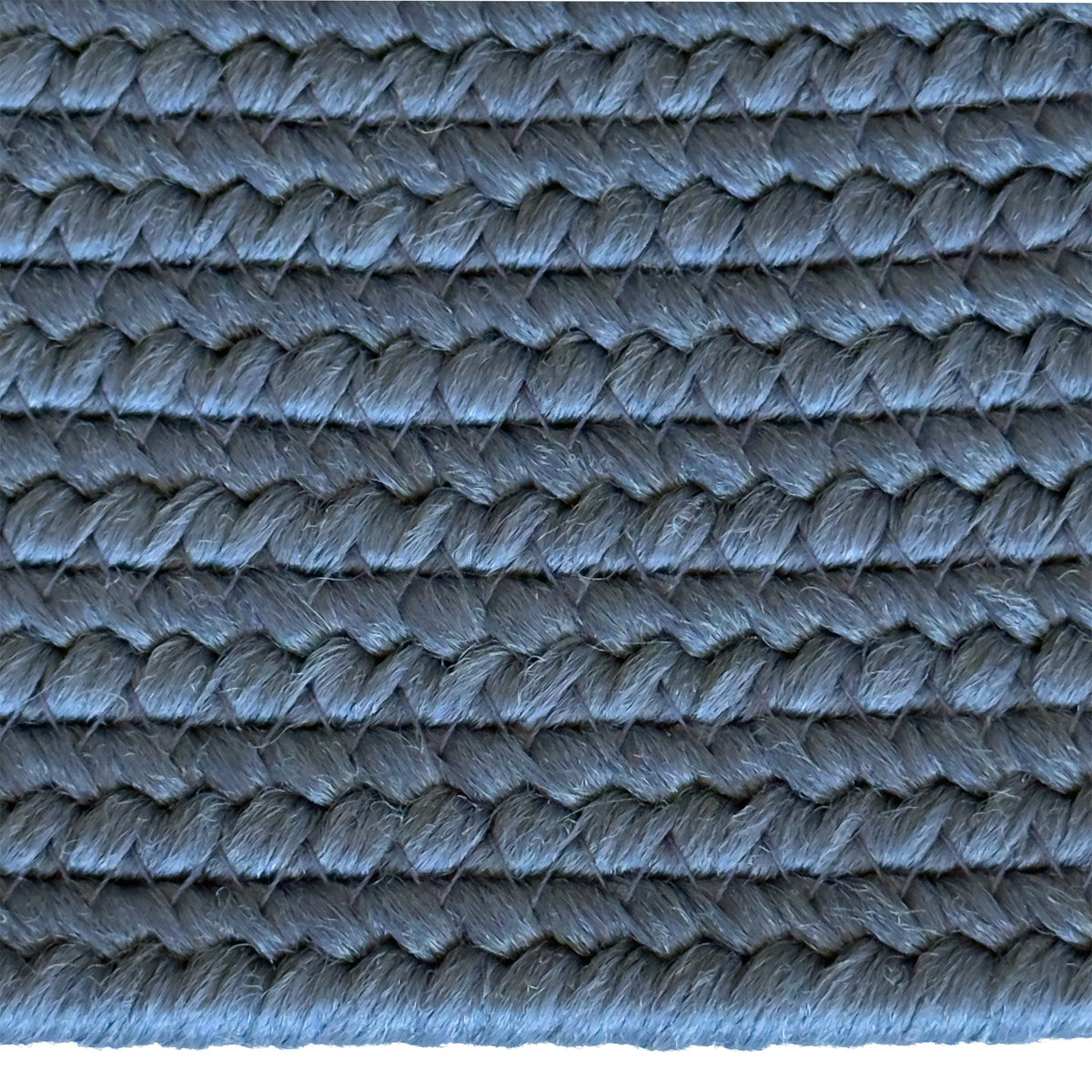 Shoreline Ocean Blue Braided Rug Oval image