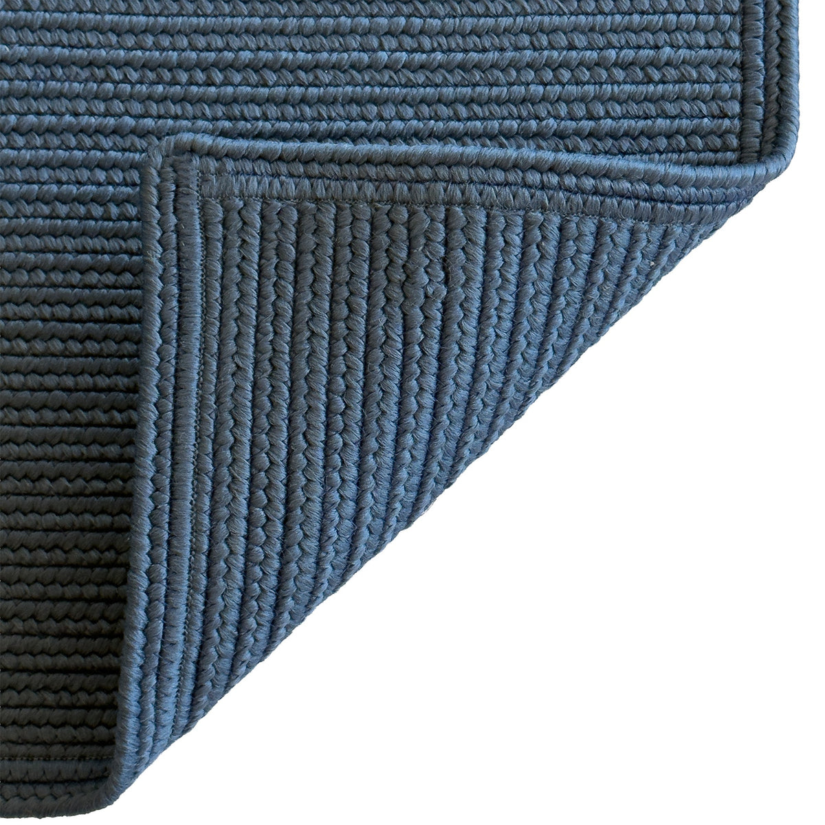 Shoreline Ocean Blue Braided Rug Cross Sewn Rectangle image