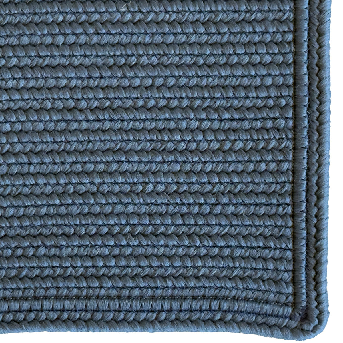 Shoreline Ocean Blue Braided Rug Cross Sewn Rectangle image