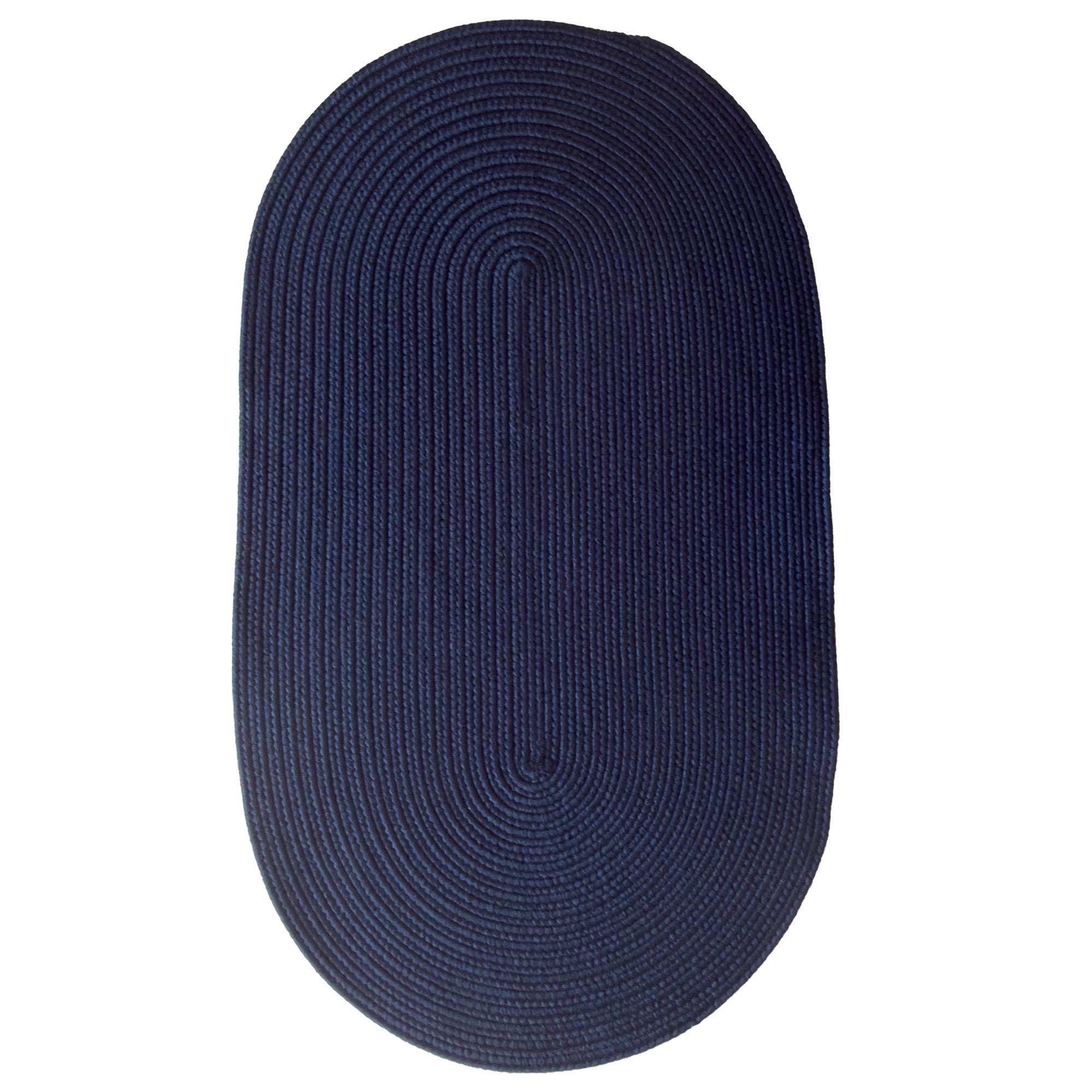 Shoreline Navy Braided Rug Oval image