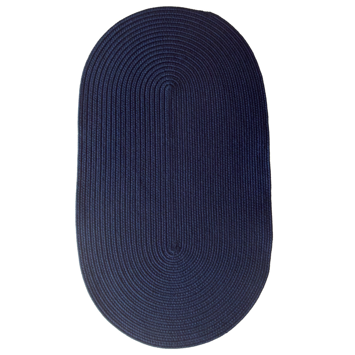 Shoreline Navy Braided Rug Oval image