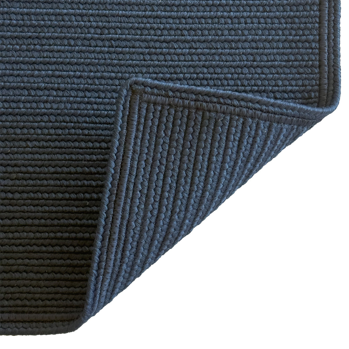 Shoreline Navy Braided Rug Cross Sewn Rectangle image
