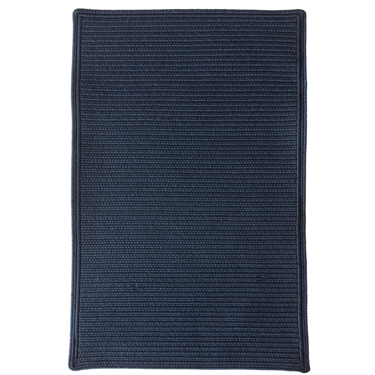 Shoreline Navy Braided Rug Cross Sewn Rectangle image