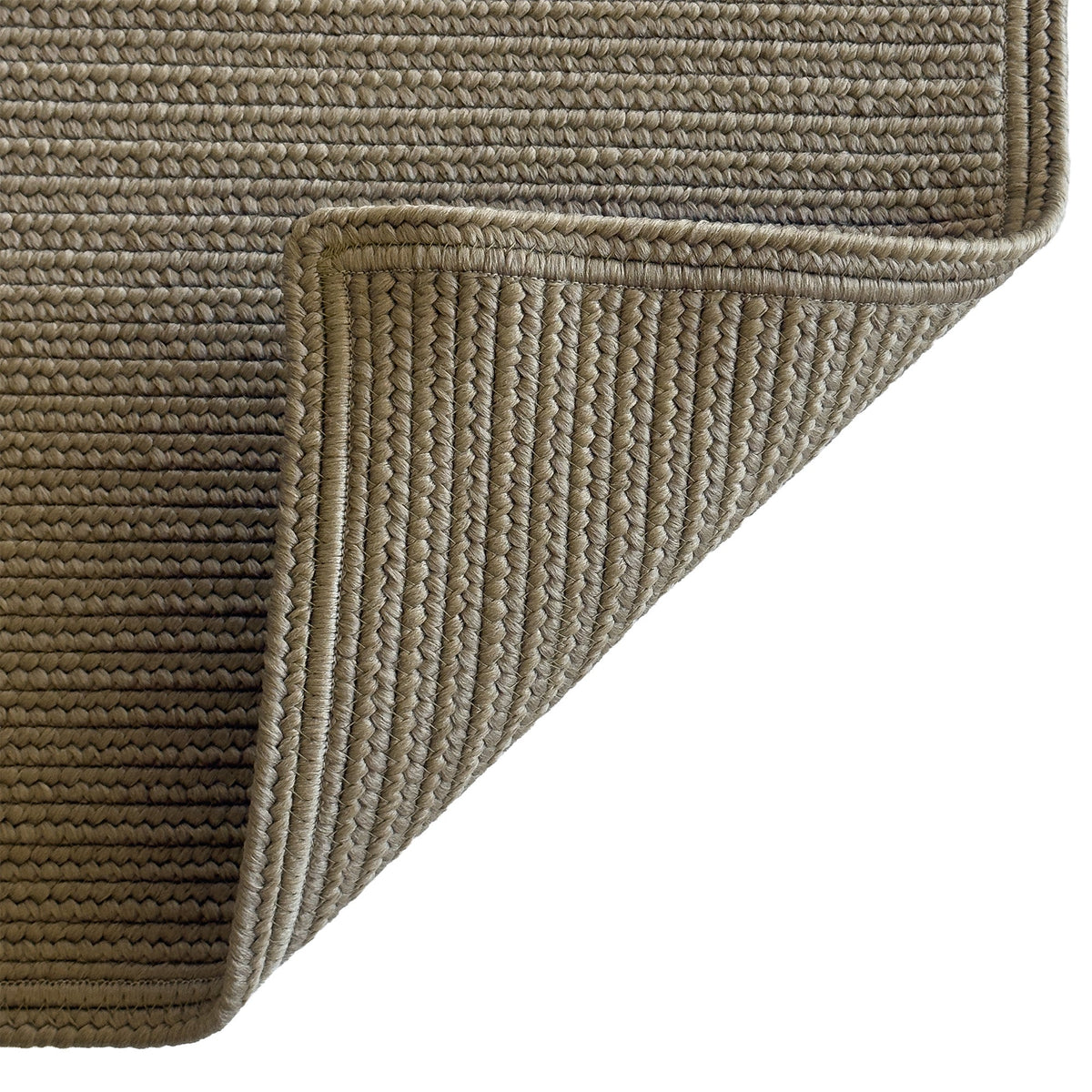 Shoreline Khaki Braided Rug Cross Sewn Rectangle image