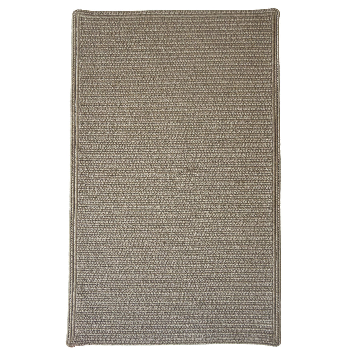 Shoreline Khaki Braided Rug Cross Sewn Rectangle image