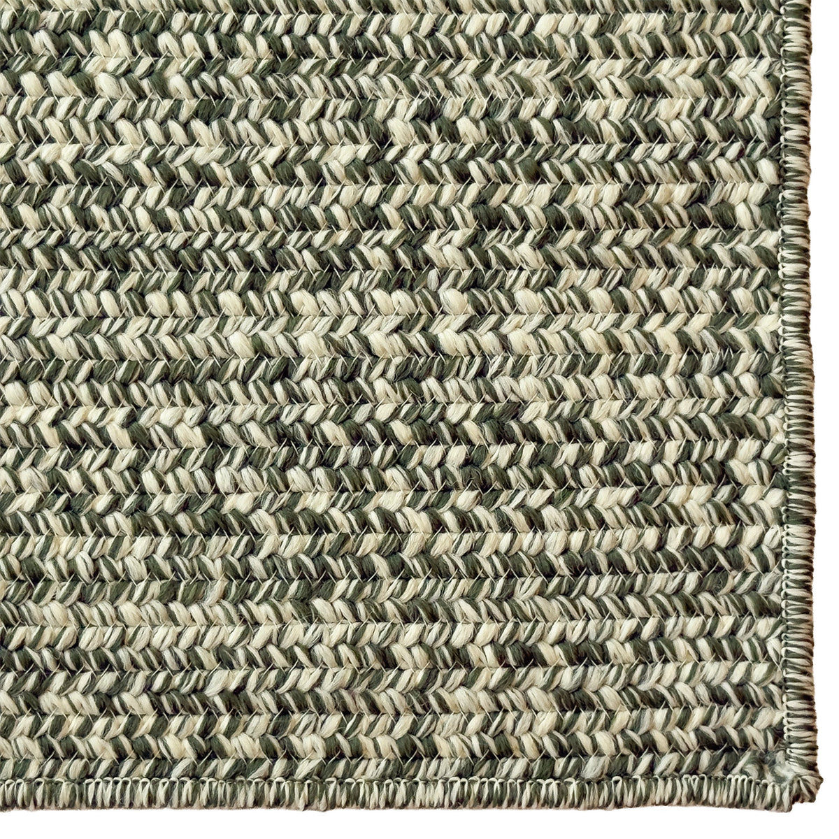 Beach Barn Tweed Seaweed Braided Rug Cross Sewn Rectangle image