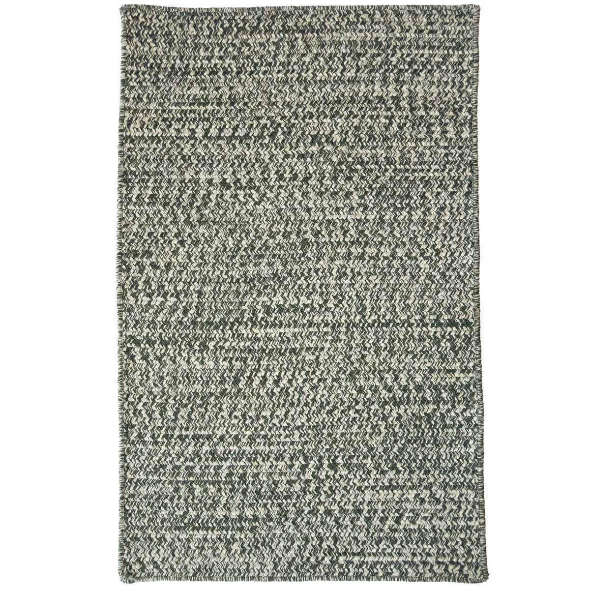 Beach Barn Tweed Seaweed Braided Rug Cross Sewn Rectangle image