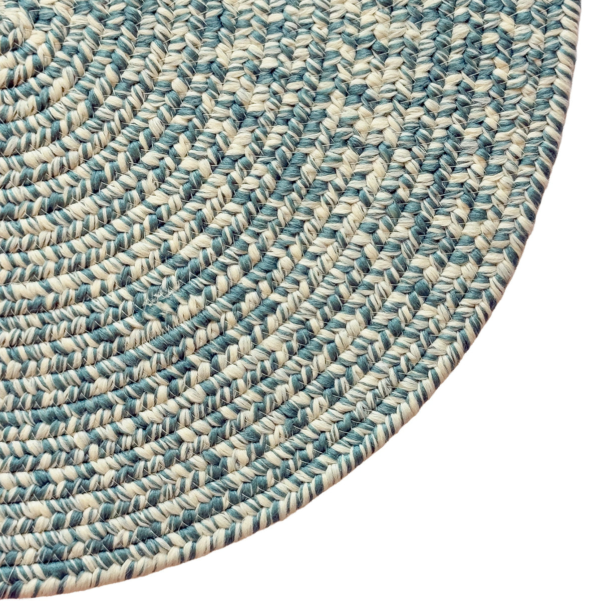 Beach Barn Tweed Lake Braided Rug Oval image