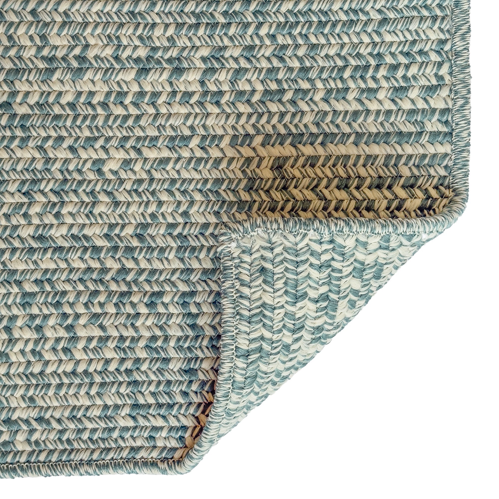 Beach Barn Tweed Lake Braided Rug Cross Sewn Rectangle image