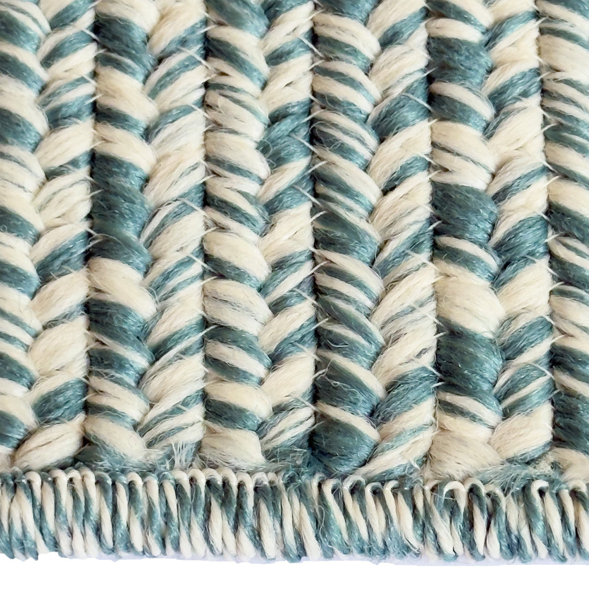 Beach Barn Tweed Lake Braided Rug Cross Sewn Rectangle image