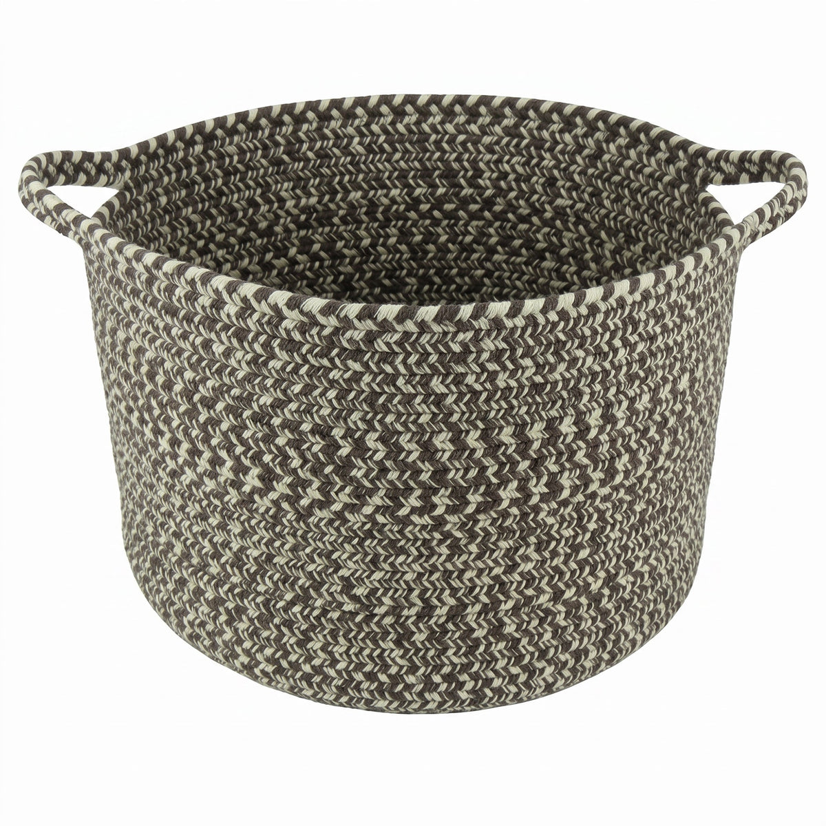 Beach Barn Tweed Driftwood Braided Rug Basket image