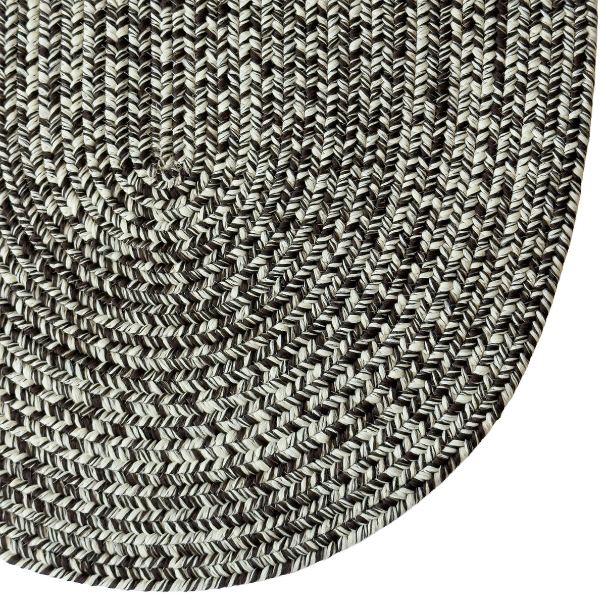 Beach Barn Tweed Driftwood Braided Rug Oval image