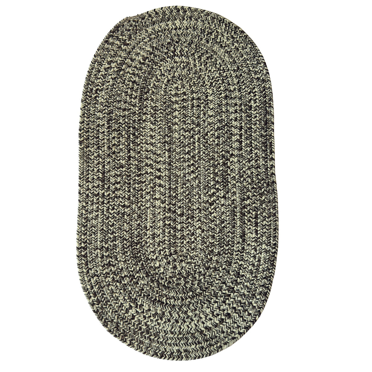 Beach Barn Tweed Driftwood Braided Rug Oval image