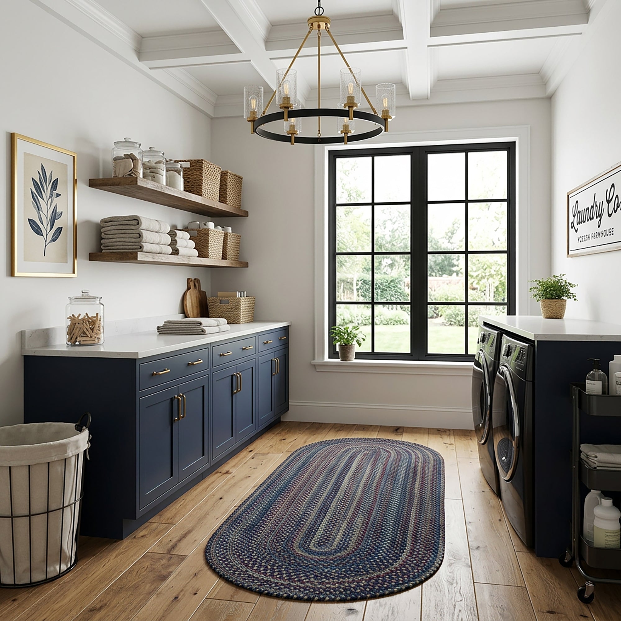 Timber Haven Dark Blue Multi