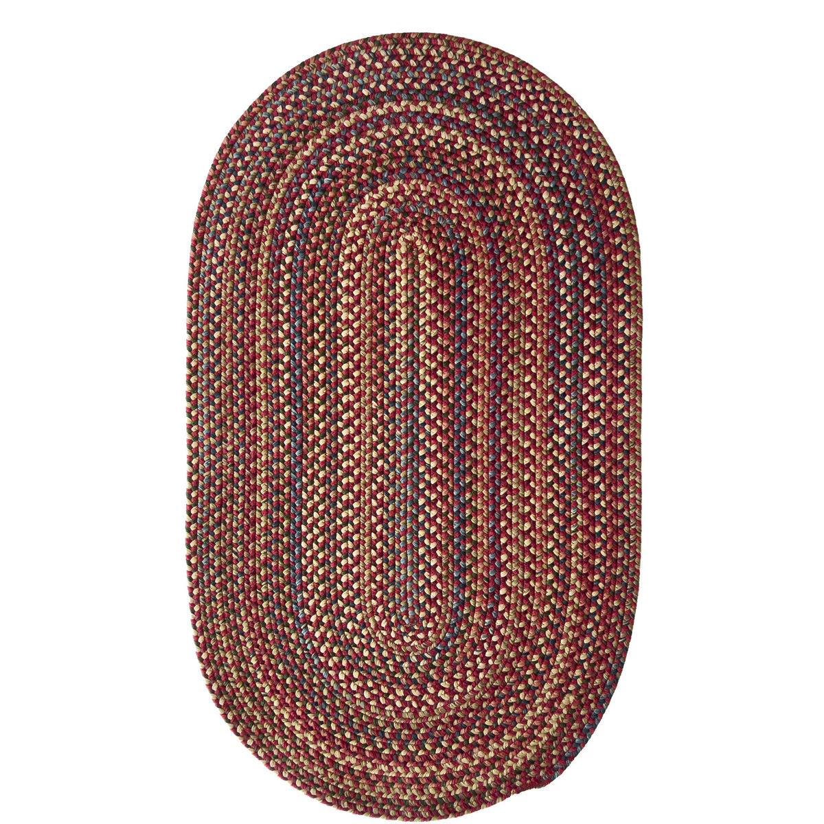 Timber Haven Berry Multi Braided Rug Oval image